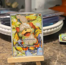 Pokemon TCG Hisuian Growlithe 181/167 Sv06 Twilight Masquerade Holo IR 80HP - Image 1