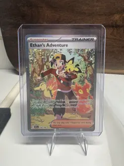 Pokemon TCG Trainer Ethan's Adventure SIR 221/182 Destined Rivals - Image 1