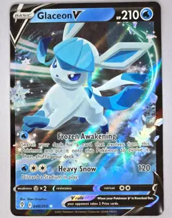 Pokemon TCG Glaceon V Evolving Skies 040/203 Holo Ultra Rare - Image 1