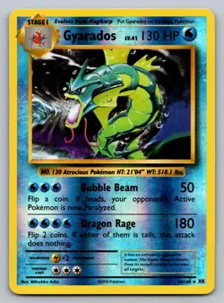 Gyarados 34/108 Evolutions Pokemon Reverse Holo Moderately Played - Image 1