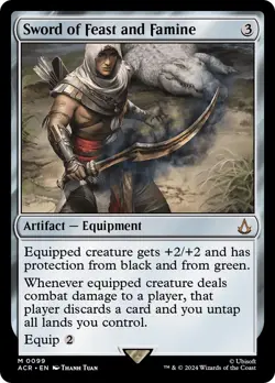 🧙Sword Of Feast And Famine M 0099 ACR MTG - Image 1