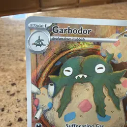 Garbodor 141/086 Illustration Rare White Flare Pokemon Near Mint - Image 3