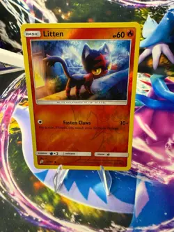 LITTEN 20/181 TEAM UP Reverse Holo Common Pokemon - Image 1