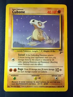 Cubone 70/130 Common Base Set 2 Pokemon LP - Image 1
