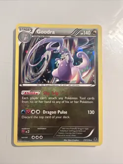 2014 Pokemon TCG Goodra 77/119 Phantom Forces Holo Rare MP - Image 1