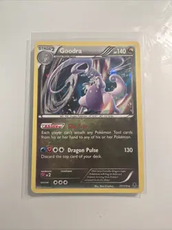 2014 Pokemon TCG Goodra 77/119 Phantom Forces Holo Rare MP - Image 3