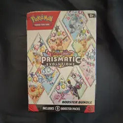 Pokemon TCG Scarlet & Violet Prismatic Evolutions Booster Bundle Box 6 Packs - Image 1