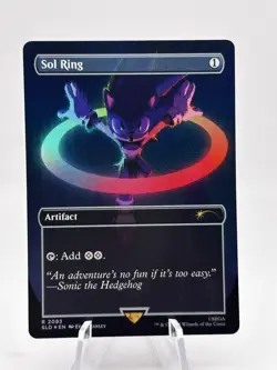 Sol Ring 2093 Foil Sonic The Hedgehog Secret Lair SLD MTG NM - Image 1
