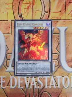 Red Rising Dragon SDCK-EN048 Ultra Rare the Crimson King 1st Edition NM Yugioh - Image 1