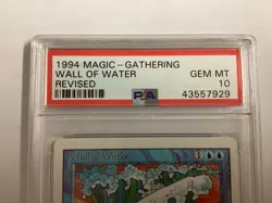 MTG Revised WALL OF WATER PSA 10 (7929) Graded Power - Image 3