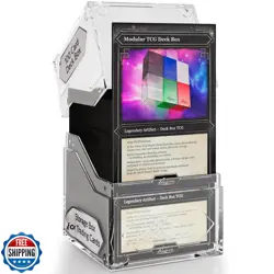 Quiver Time 360° Modular Nexus DeckBlock - Durable Stackable MTG Deck Box for - Image 1