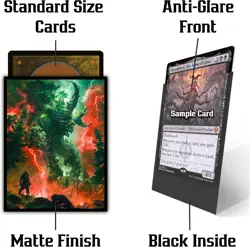(Red/Green Monster) - 100ct Matte TCG/MTG Card Art Sleeves by Ai Armor Multi - Image 2