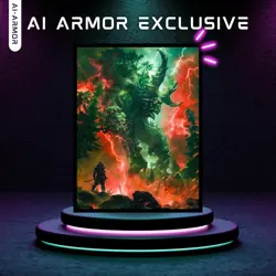 (Red/Green Monster) - 100ct Matte TCG/MTG Card Art Sleeves by Ai Armor Multi - Image 3