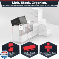 Quiver Time 360° Modular Nexus DeckBlock - Durable Stackable MTG Deck Box for - Image 3