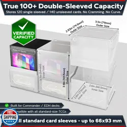 Quiver Time 360° Modular Nexus DeckBlock - Durable Stackable MTG Deck Box for - Image 4