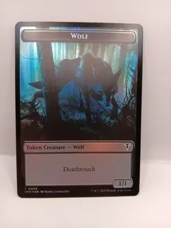 MTG Singles Token Creature Wolf Foil Retro Frame Innistrad Remastered Card - Image 2