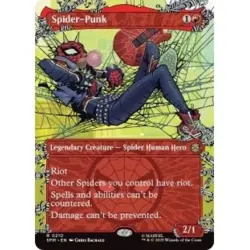 Spider-Punk - Borderless - MtG Spider-Man - NM - Image 1