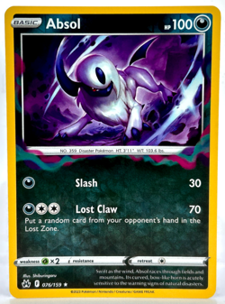 ABSOL Rare Reverse Holo Sword Shield Crown Zenith 76/159 Pokemon - Image 1