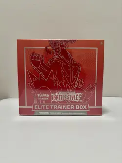 Pokemon TCG Sword Shield Battle Styles Elite Trainer Box ETB Red Factory Sealed - Image 1