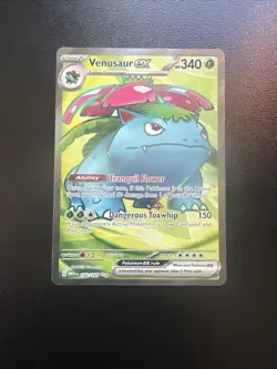 Venusaur ex 182/165 Pokemon MEW EN-151 Ultra Rare Full Art Holo NM - Image 1
