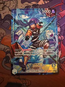 Buggy (041) (Alternate Art) OP16-041 Leader The Time of Battle One Piece NM - Image 1
