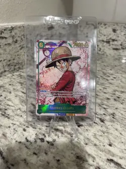 Monkey.D.Luffy OP13-118 SEC Alt Art Foil Carrying On His Will One Piece NM - Image 3