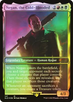 MTG FOIL Negan, the Cold-Blooded(The Walking Dead) Full Art - Secret Lair Drop - Image 1