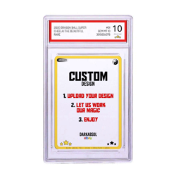 Custom Slabbed Full Art - Fan Art Card - TGC - Custom Trading Card | Graded Case - Image 1