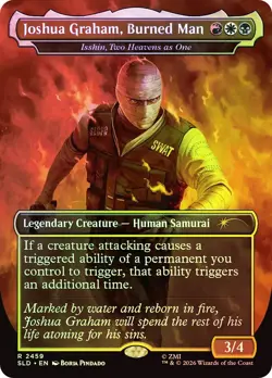 MTG FOIL Isshin, Two Heavens as One(Joshua Graham, Burned Man) (Fallout) - Image 1