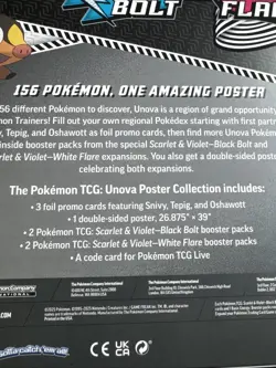 Pokemon TCG S/V Black Bolt and White Flare Poster Collection Box New And Sealed - Image 4
