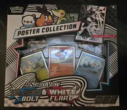 Pokemon TCG: Black Bolt & White Flare Unova Poster Collection - Factory Sealed - Image 1