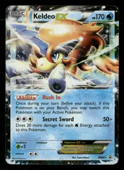 Keldeo EX - Holo Black and White Promos BW61 HP Pokemon TCG - Image 1