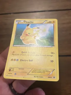 Pikachu BW54 Black & White Regular Black Star Promo 2012 Super Rare Mid Era gas - Image 2