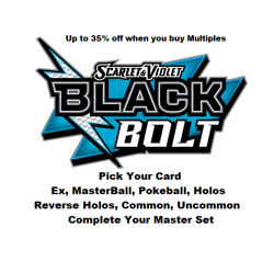 Pokemon TCG Black Bolt MasterBall EX Pokeball ReverseHolo Common Uncommon Single - Image 1