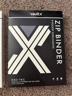 Vault X 9-Pocket Sideloading Premium Zip Up Binder SV 10.5 Black & White - BOTH - Image 5