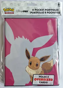 Pokemon Eevee Ultra PRO 4-Pocket Portfolio Binder Holds Jumbo Cards NEW Sealed - Image 1
