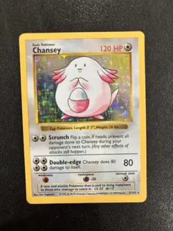 Chansey Shadowless Holo Card 003/102 Base Set - Image 1