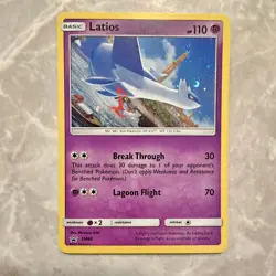 Pokemon Card Latios SM88 Holo Black Star Promo - Image 1