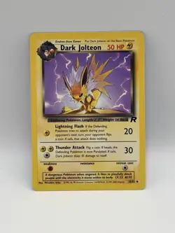 Pokemon Dark Jolteon Team Rocket 38/82 Rare Regular 50 HP Card English - Image 1