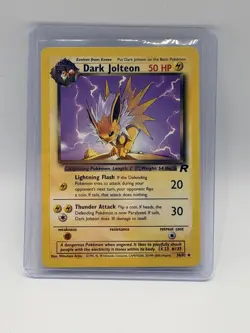 Pokemon Dark Jolteon Team Rocket 38/82 Rare Regular 50 HP Card English - Image 2