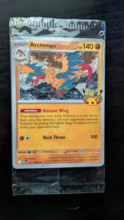 Sealed Field Museum Fossil Exhibit Archeops Pokemon Card - Image 1