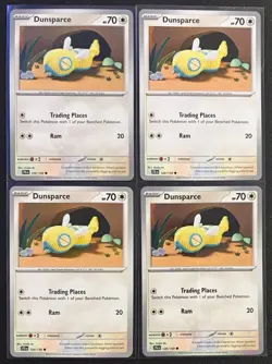 Pokemon TCG Dunsparce 120/159 Common JTG EN 4 Card Lot - Image 1