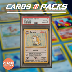 Carte Pokemon Rattatac 40/102 Set de Base Edition 1 PSA 10 GEM MINT 🇫🇷🔥 - Image 1