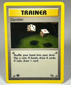 Pokemon Gambler Fossil Common Regular 1st Edition English 60/62 1999 Card - Image 1