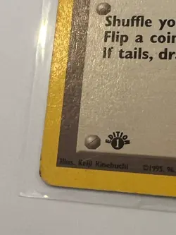 Gambler 60/62 1st Edition HP Common Fossil Pokemon Card 1999 First - Image 2