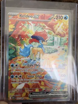 Pokemon Keldeo EX 2025 White Flare SIR Card 167/086 SV NM - Image 1