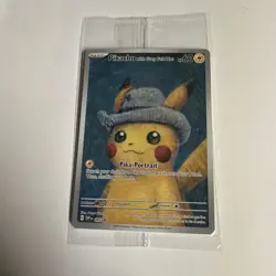 PIKACHU VAN GOGH WITH GREY FELT HAT SVP EN 085 PROMO POKEMON CARD-SEALED - Image 1