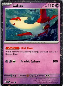 Latias - (Cosmo Holo) Promo SV: Scarlet & Violet Promo Cards 139 NM - Image 1