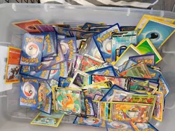Pokemon Cards in a bin massive amount - Image 1