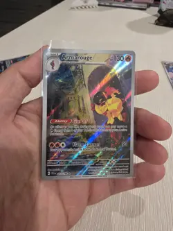 Pokemon Scarlet and Violet Base Set Armarouge Illustration Card 203/198 - Image 1